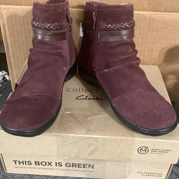 Clarks Women's Cora Braid Boot Ankle Size 5.5 M - Picture 4 of 8